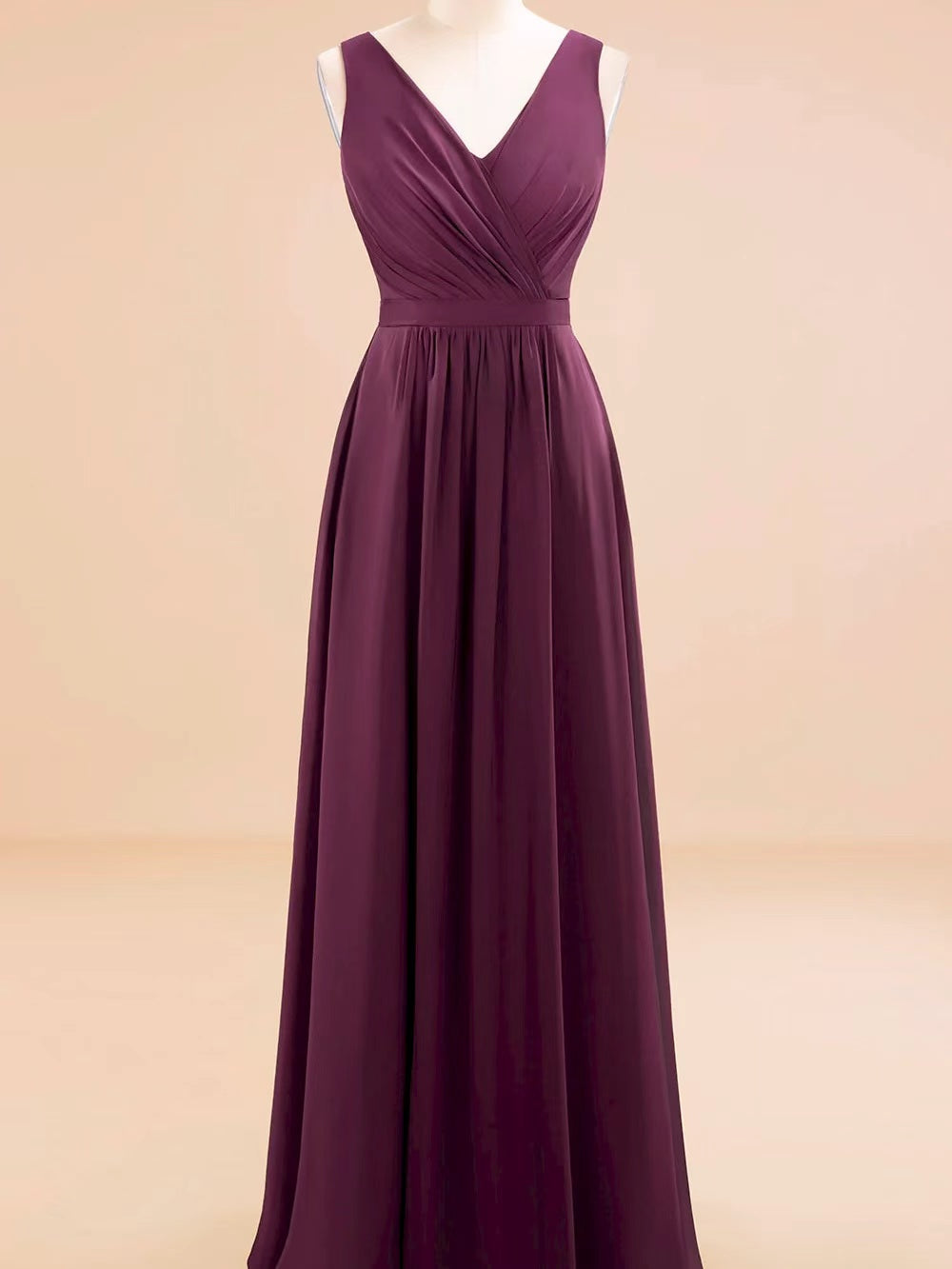 Sleeveles stylish bridesmaid gown