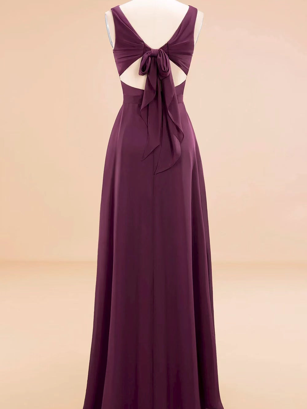 Sleeveles stylish bridesmaid gown