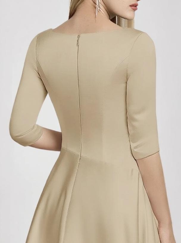 Elegant looking long sleeve party dress