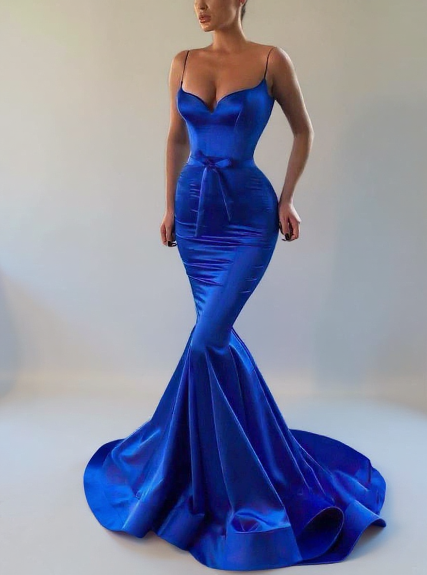 Mermaid Style off the shoulder bridesmaid dress Lace and Satin